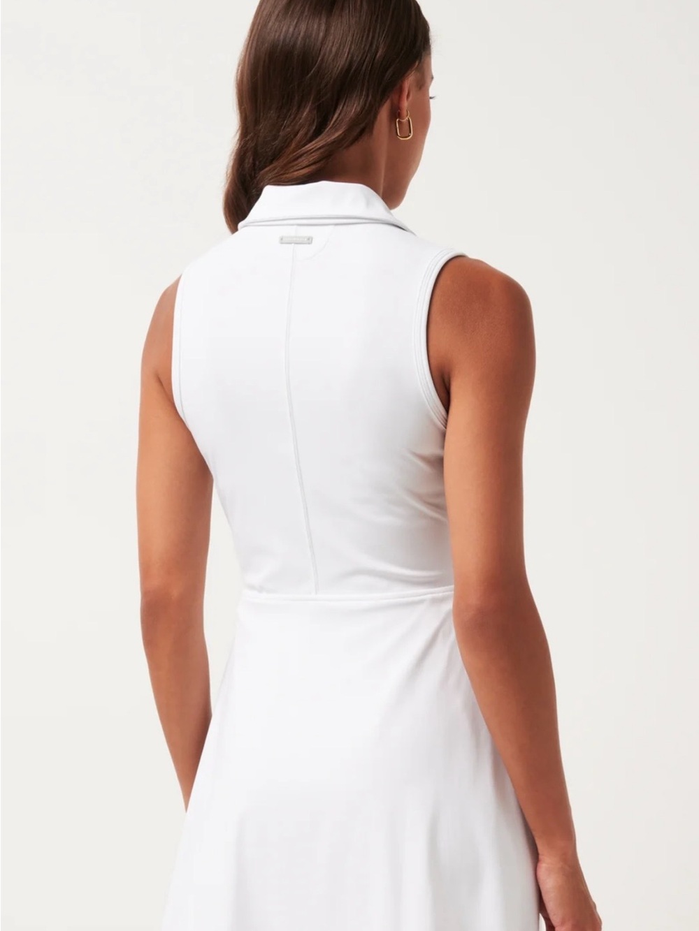Travis Mathew Movement Sleeveless Polo Dress 2.0 White XS - Picture 2 of 12